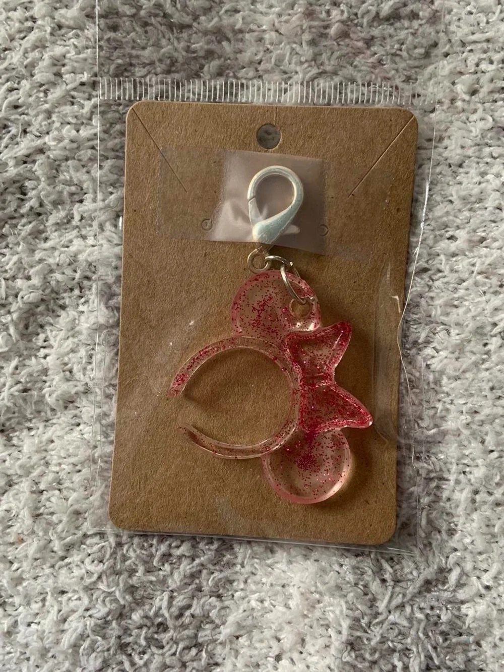 Glitter Resin Mickey Ear Charm